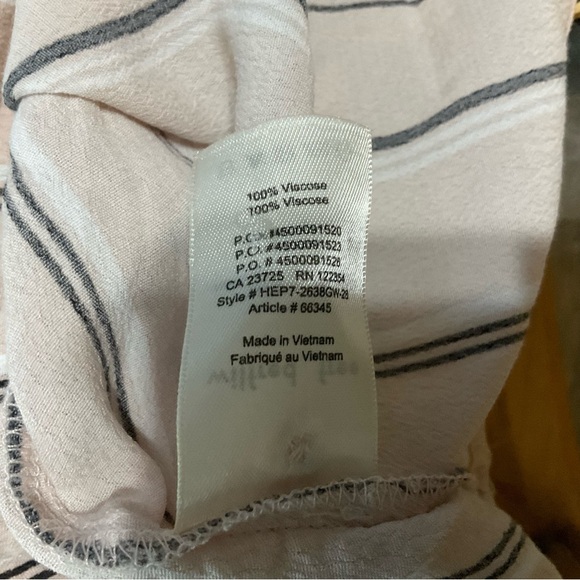 Wilfred Free Striped Tie-Front Blouse | Size Small - Picture 8 of 8